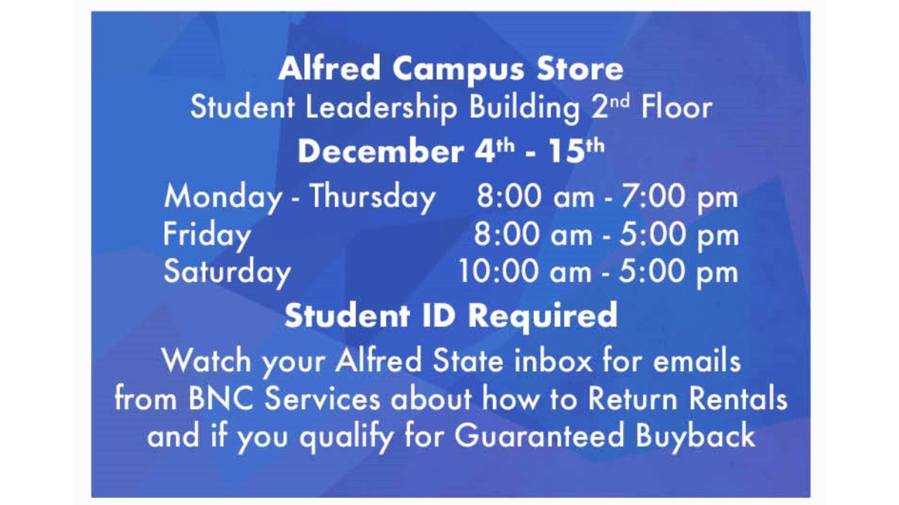 Sell or Return your Textbooks!