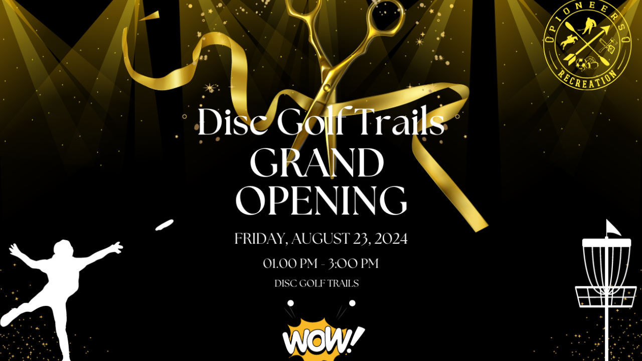 Disc Golf Grand Opening Invitation 