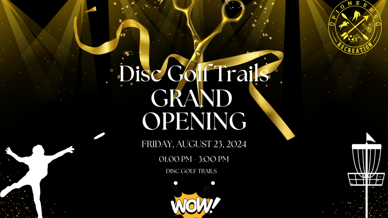 Disc Golf Grand Opening Invitation