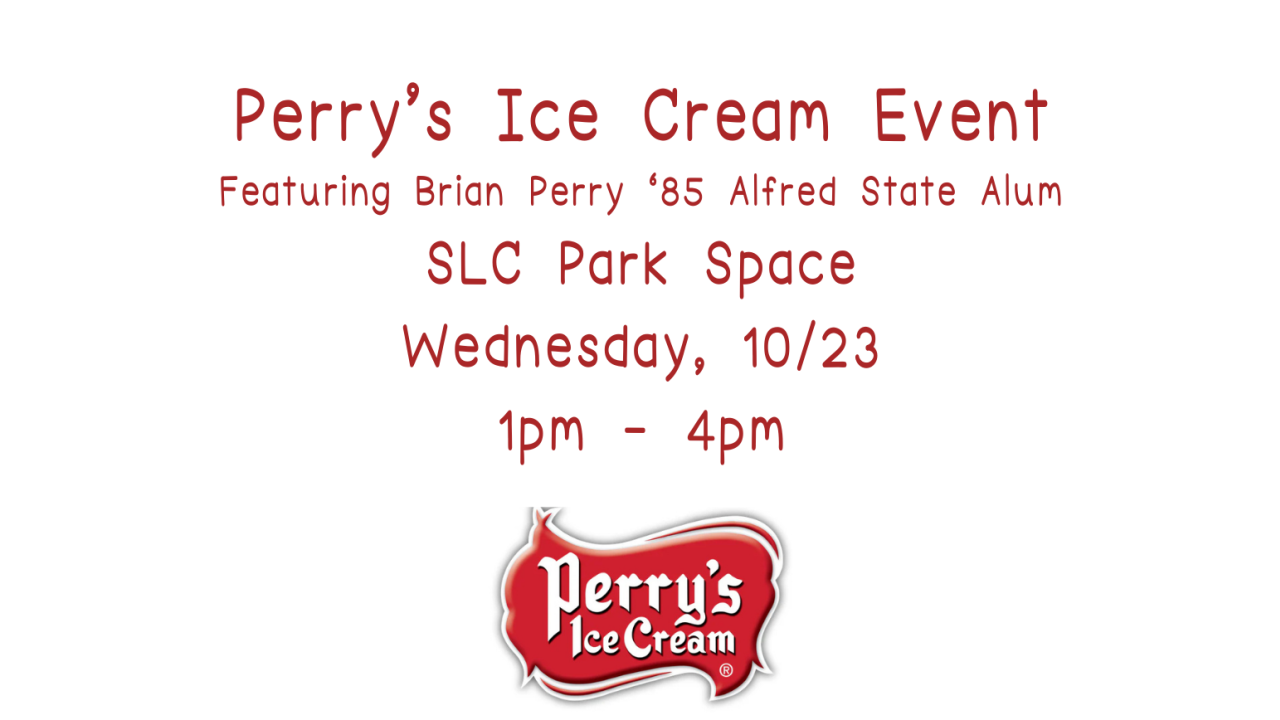 Perry's Ice Cream Event Poster