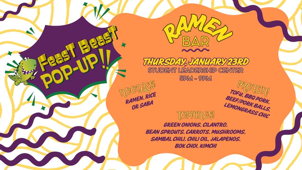 Feast Beast Pop-Up Event! Ramen Bar!