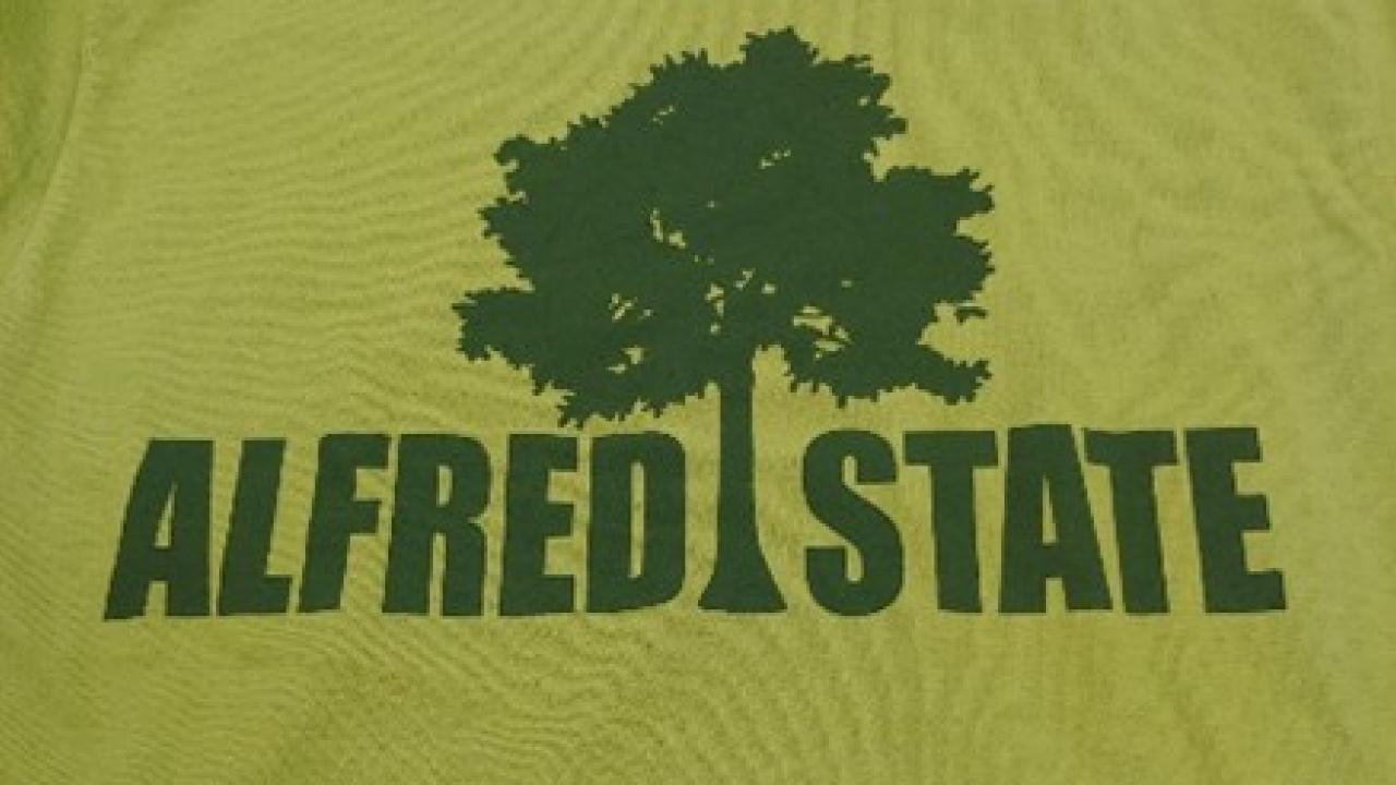 Alfred State (image of tree separating the two words)