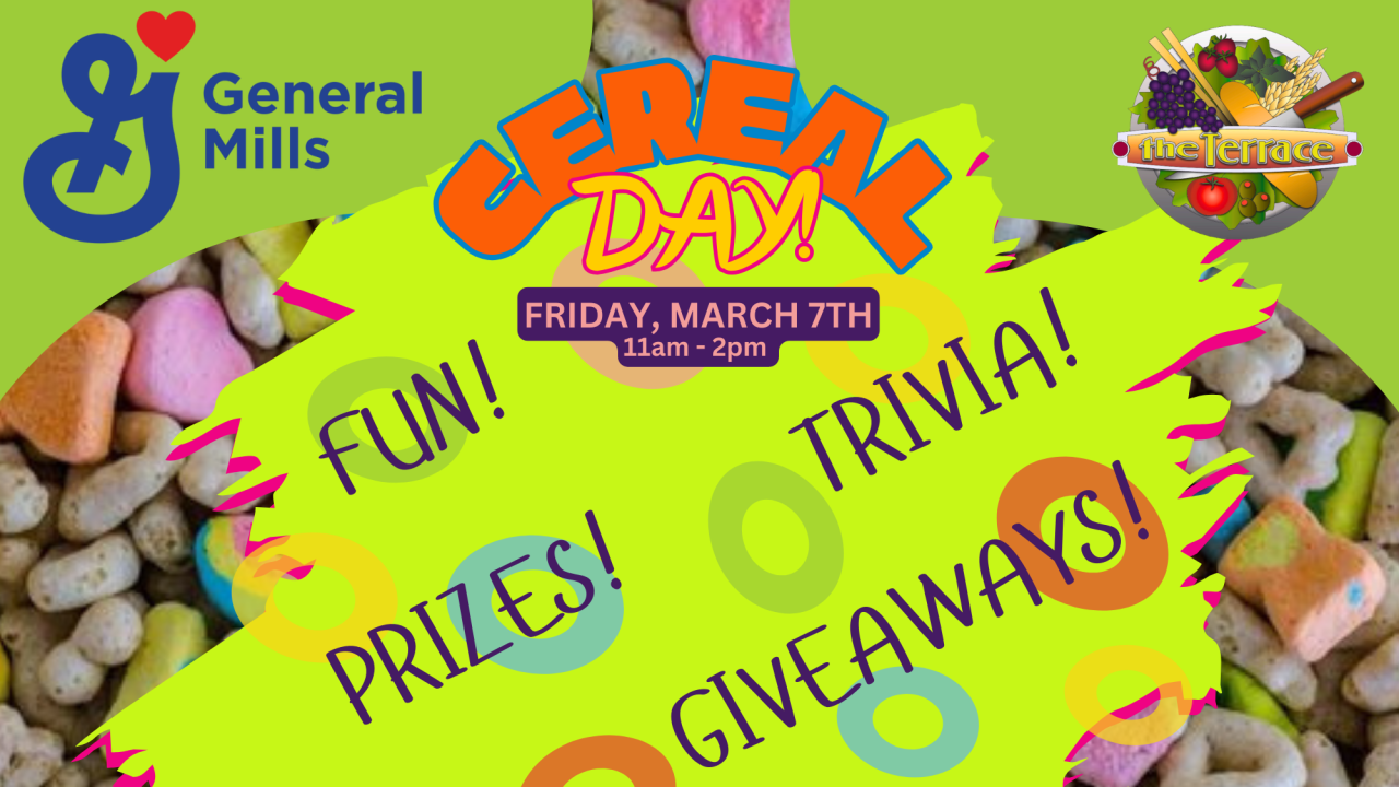 Cereal Day at the The Terrace