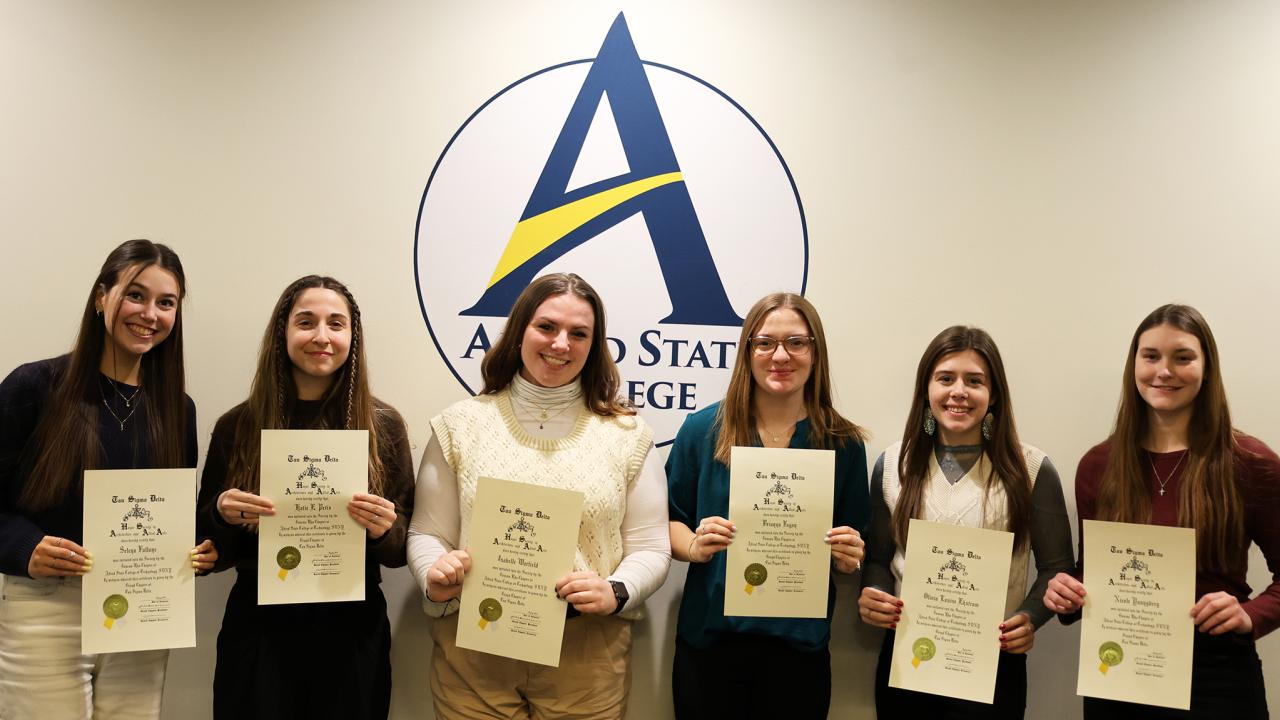 New members of Tau Sigma Delta