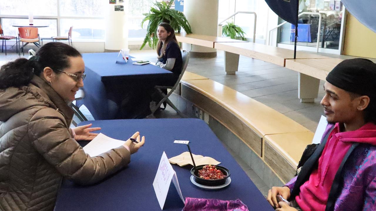 student asking a question during a Clue game