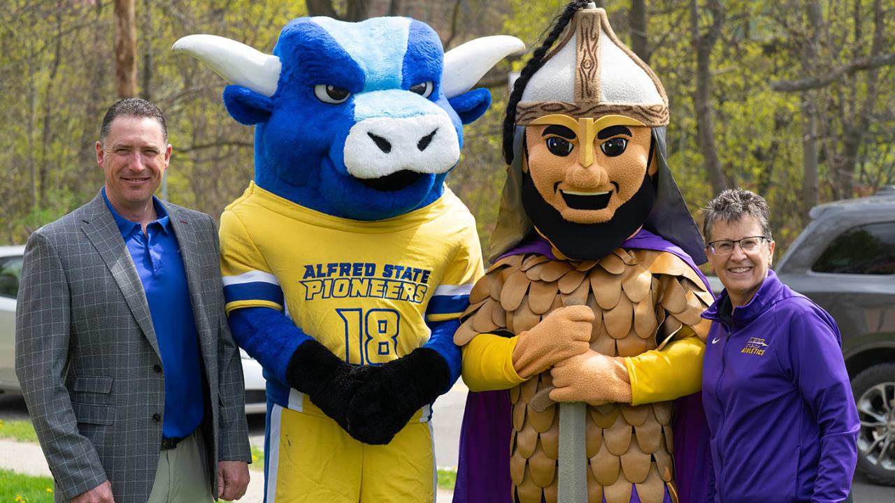 Athletic Directors with mascots