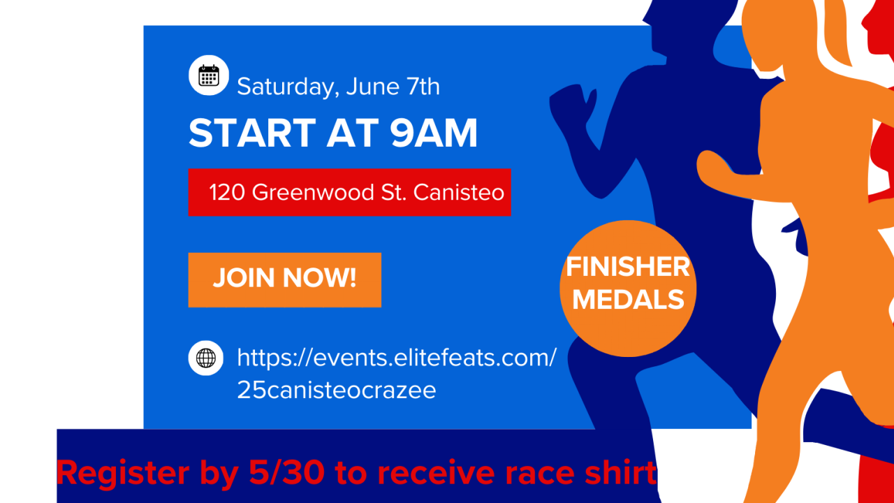 Crazee Days Race on Saturday, June 7th