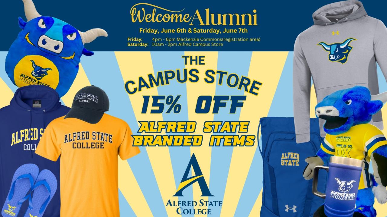 Alumni Weekend Sales!