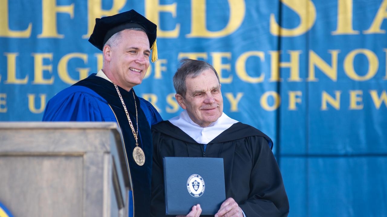 Charles Craig receives degree