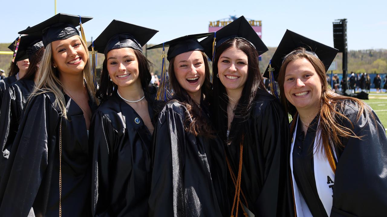students at Commencement