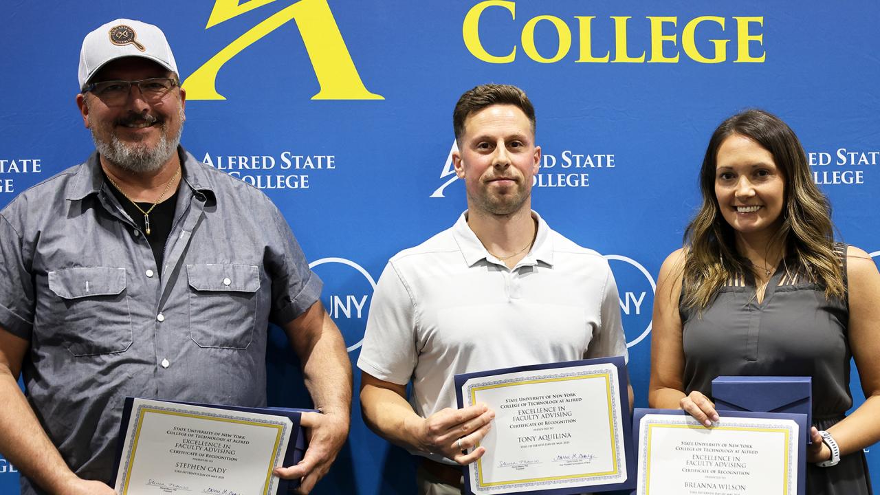 Advising Award recipients