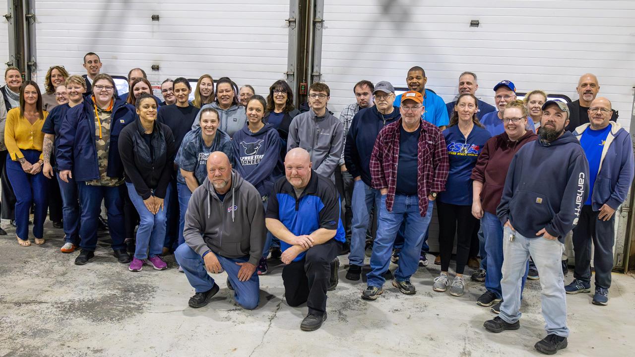 members of the facilities crew