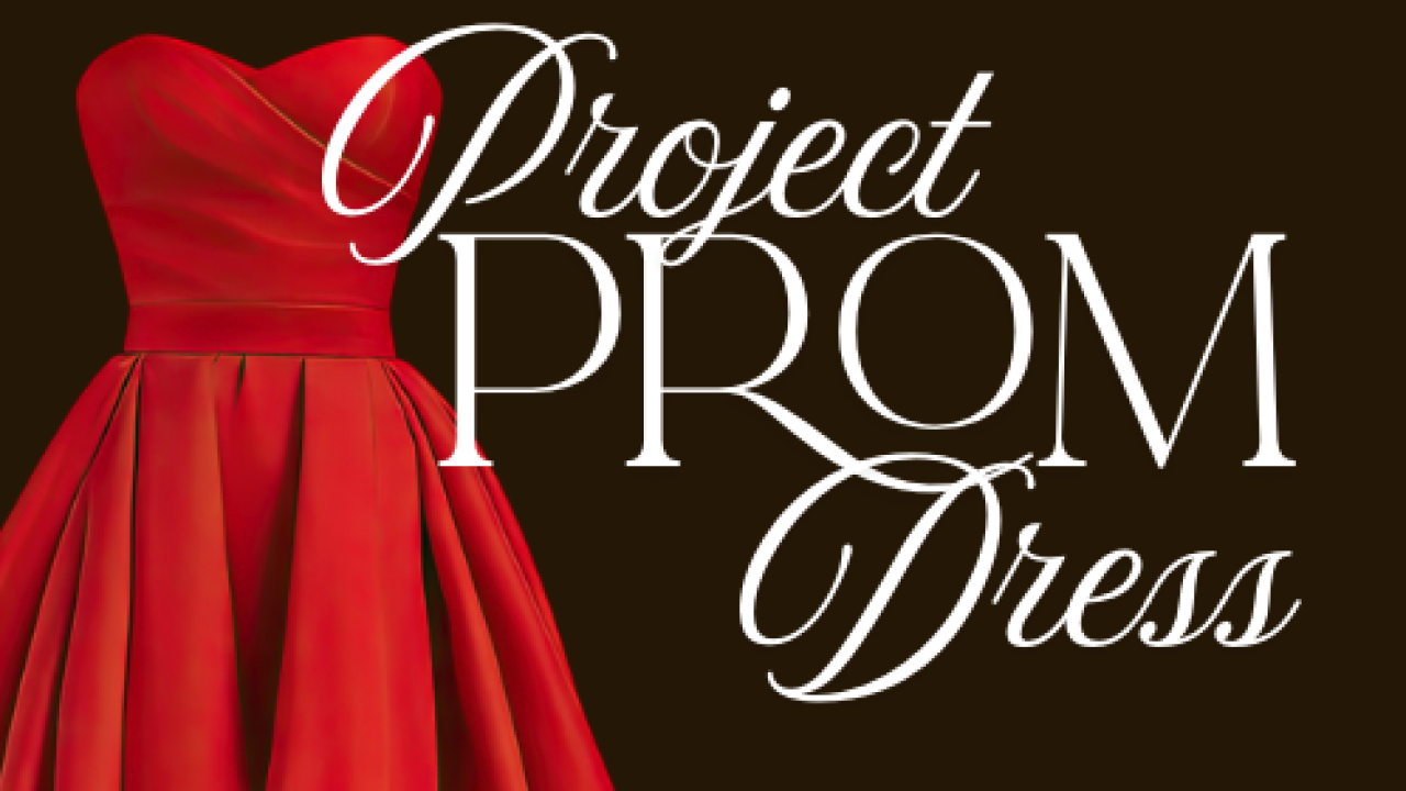 Red dress on a project prom dress flyer