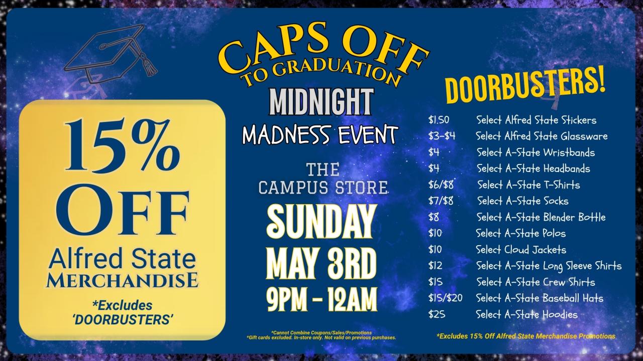Midnight Madness Event at The Campus Store