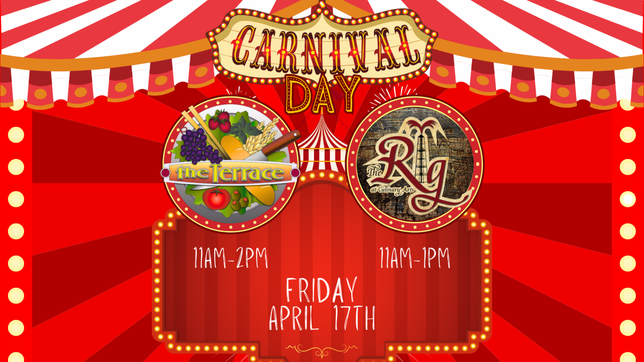 Carnival Lunch at The Terrace and The Rig!