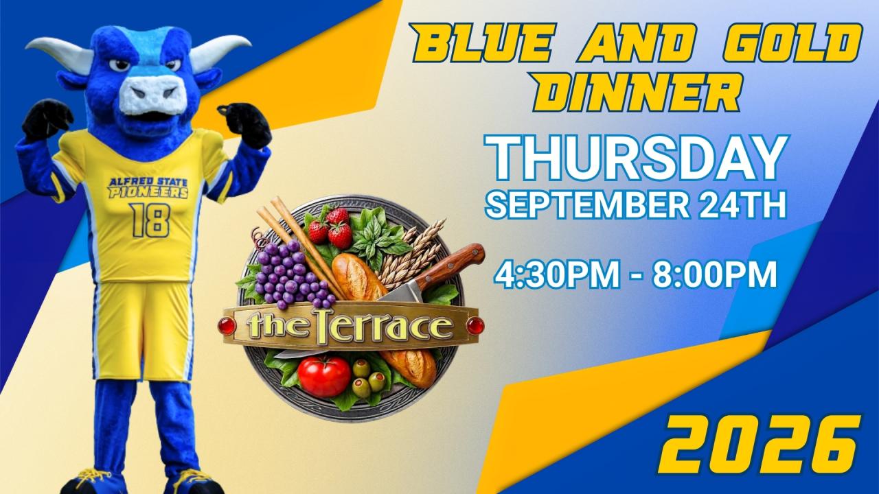 Blue and Gold Dinner at The Terrace