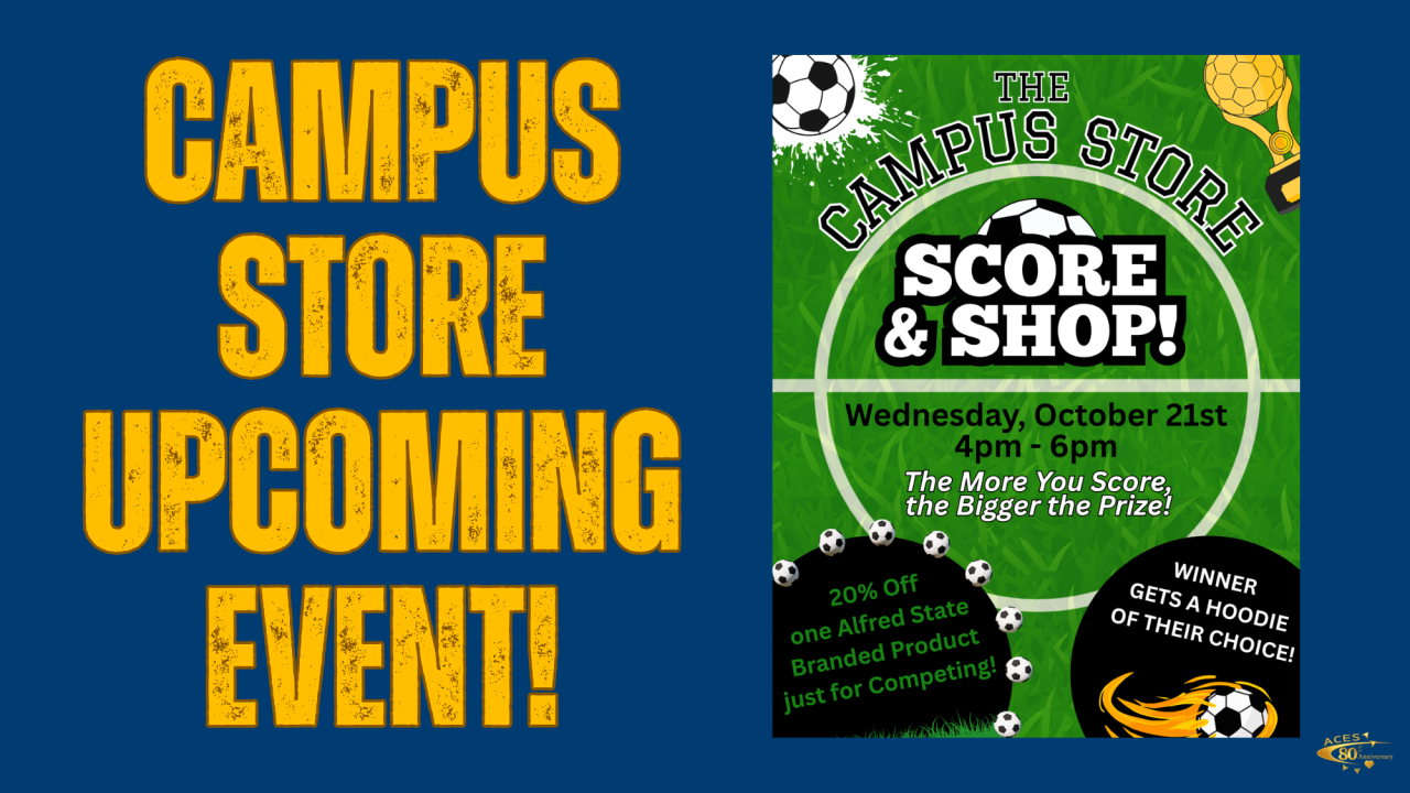 Shop and Score event at The Campus Store